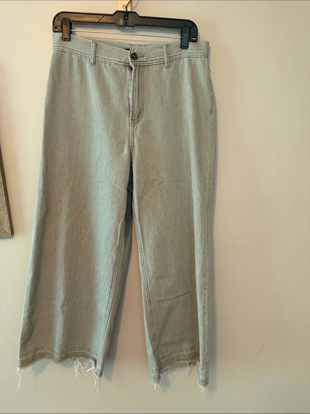 Sincerely Jules Light Sage Green Wide Leg Jeans